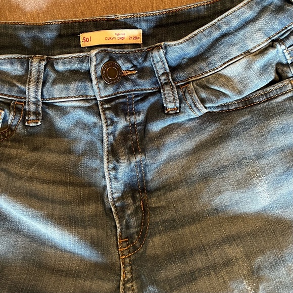 Distressed High Rise Jeans - Picture 2 of 2